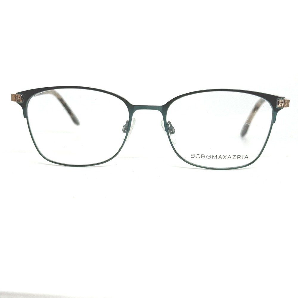 BCBGMAXAZRIA Annalise Green Eyeglasses Frame Women Oval Full Rim Metal 21327